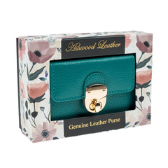 Женский небольшой кошелек Ashwood Y50 GREEN (бирюзовый)