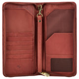 Коричневый кошелек для путешествий (тревелер) Visconti 1157 Polo (Brown)