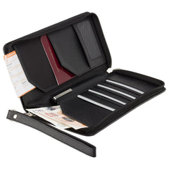 Черный кошелек для путешествий (тревелер) Visconti 1157 Polo (Black) - Visconti