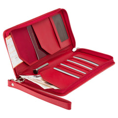 Красный кошелек для путешествий (тревелер) Visconti 1157 Polo (Red) -  Visconti