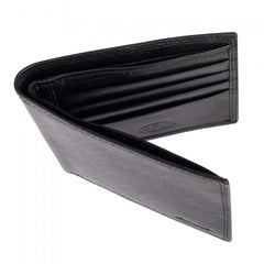 Черный мужской кошелек из гладкой кожи ASHWOOD 1211 VT BLACK