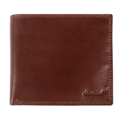 Компактный мужской кошелек из гладкой кожи ASHWOOD 1211 VT TAN