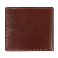 Компактный мужской кошелек из гладкой кожи ASHWOOD 1211 VT TAN