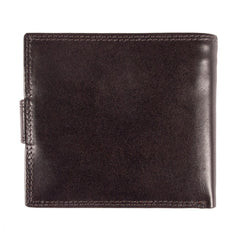 Темно-коричневый мужской кошелек из гладкой кожи ASHWOOD 1222 VT BRN
