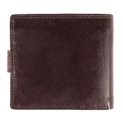 Темно-коричневый мужской кошелек из гладкой кожи  ASHWOOD 1258 VT BRN