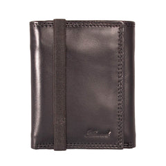 Черный мужской кошелек на резинке ASHWOOD 1265 VT BLK