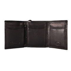 Черный мужской кошелек на резинке ASHWOOD 1265 VT BLK