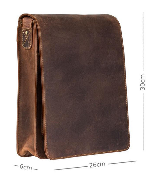 Коричневая мужская сумка на плечо Visconti 18410 Jasper (Oil Tan) -  Visconti