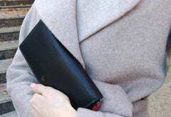 Женский черный кошелек-клатч на молнии Visconti SP33 Iris (Black) -  Visconti