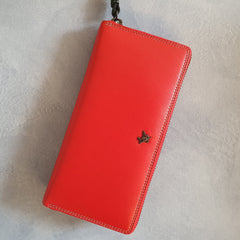 Красный кошелек-клатч на молнии Visconti SP79 Violet Red (женский)