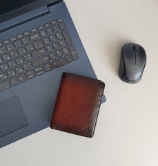 Коричневый винтажный мужской кошелек Visconti AT62 Hector Brown/Tan