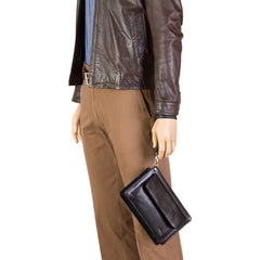 Черная мужская барсетка Visconti 02617 - Ted (Black) -  Visconti