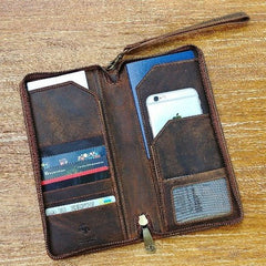 Мужской клатч (тревелер) Visconti 728 Wing (Oil Brown) АК