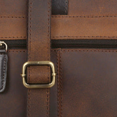 Коричневая мужская сумка на плечо  Ashwood Toby Brown