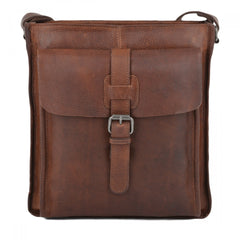 Светло-коричневая мужская сумка на плечо  Ashwood 4552 TAN