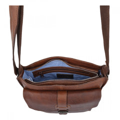 Светло-коричневая мужская сумка на плечо  Ashwood 4552 TAN