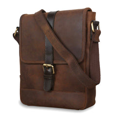 Коричневая мужская сумка на плечо  Ashwood Toby Brown