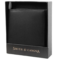 Кошелек мужской Smith & Canova 90015 Asquith (Black-Burgundy)