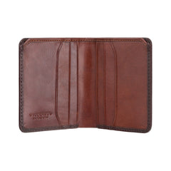 Компактный коричневый винтажный мужской кошелек Visconti AT56 David Brown/Tan -  Visconti