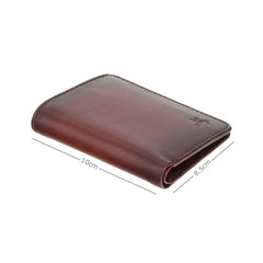 Компактный коричневый винтажный мужской кошелек Visconti AT56 David Brown/Tan -  Visconti