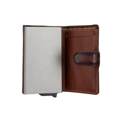 Картхолдер с металлическим держателем для карт Visconti AT57 Noah (Burnish Tan)