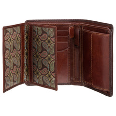 Коричневый винтажный мужской кошелек Visconti AT62 Hector Brown/Tan - Visconti