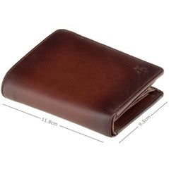 Коричневый винтажный мужской кошелек Visconti AT62 Hector Brown/Tan - Visconti