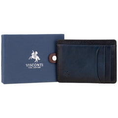 Картхолдер Visconti AT67 Madison (Burnish Blue) с защитой RFID