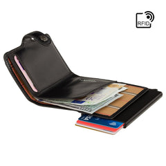 Картхолдер с металлическим держателем для карт Visconti ENZ80 Speziale (Black)