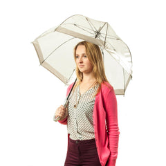 Зонт-трость женский Fulton Birdcage-1 L041 Silver (Серебряный)