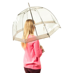 Зонт-трость женский Fulton Birdcage-1 L041 Silver (Серебряный)