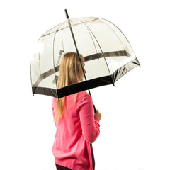 Зонт-трость женский Fulton Birdcage-1 L041 Black (Черный)