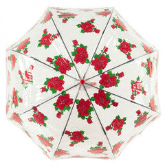 Зонт-трость женский Fulton L042 Birdcage-2 Tattoo Rose (Тату из роз)