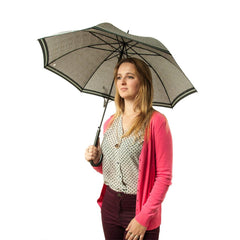 Зонт-трость Fulton Riva Auto-2 L065 Prince of Wales Stripe (Гусиная лапка)