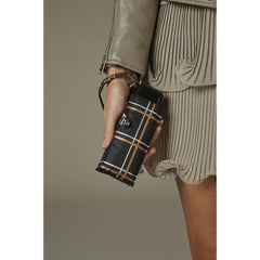 Мини зонт женский Fulton Tiny-2 L501 Golden Check (Золотая Клетка)