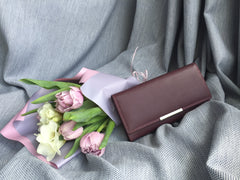 Сливовый классический женский кошелек Visconti R11 Paloma (Plum)