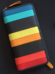 Женский разноцветный кошелек-клатч на молнии Visconti STR5 Corfu