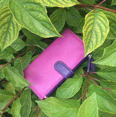 Розовый женский кошелек Visconti RB100 Bermuda (Berry/Multi)