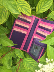 Розовый женский кошелек Visconti RB100 Bermuda (Berry/Multi)