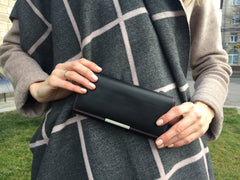 Класичний жіночий гаманець Visconti R11 Paloma (Black Berry)