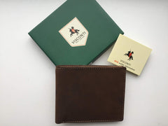 Коричневый мужской кошелек Visconti 707 - Shield (oil tan)