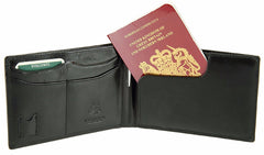 Кошелек для путешествий (тревелер) c RFID Visconti MZ9 Jet (black) -  Visconti