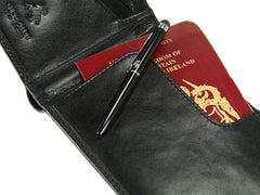 Кошелек для путешествий (тревелер) c RFID Visconti MZ9 Jet (black) -  Visconti