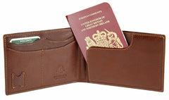 Кошелек для путешествий (тревелер) c RFID Visconti MZ9 Jet (brown) -  Visconti