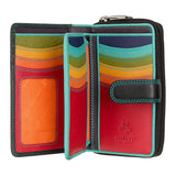 Женский черный кошелек Visconti R13 Carmelo (Black Rhumba)