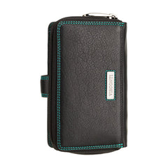 Женский черный кошелек Visconti R13 Carmelo (Black Rhumba)