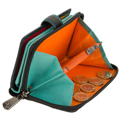 Женский черный кошелек Visconti R13 Carmelo (Black Rhumba)