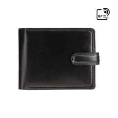 Черно-синий мужской кошелек на застежке Visconti TR35 Atlantis (Black/Blue)