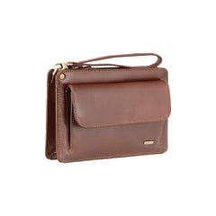 Коричневая мужская барсетка Visconti 02617 - Ted (brown) -  Visconti