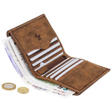 Светло-коричневый компактный мужской кошелек 705 Arrow (Oil Tan)